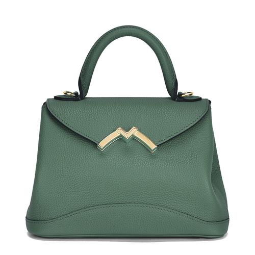 【包税】moynat/莫奈 21新款 gaby bb系列 女士翠绿色小牛皮金色m扭