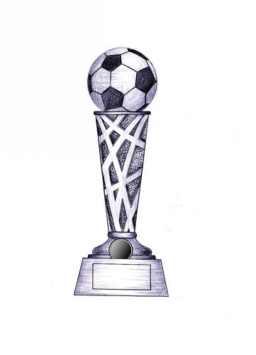 树脂足球奖杯