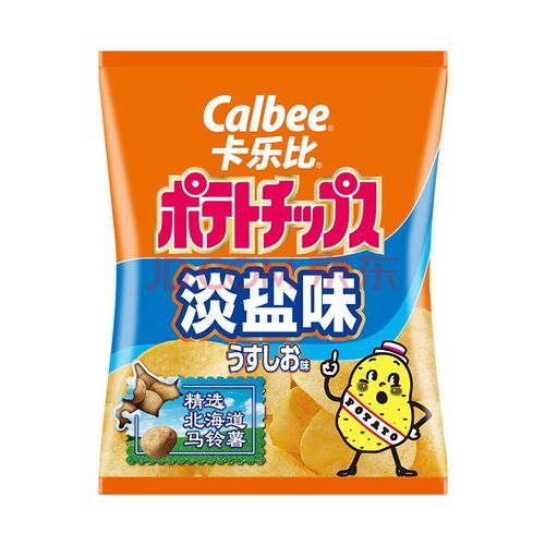 卡乐比(calbee)日本进口零食经典薯片 休闲零食 经典薯片淡盐味60g