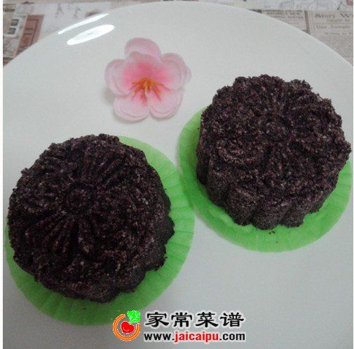 普洱茶香玫瑰紫米糕的做法