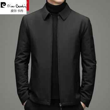 皮尔卡丹中老年棉衣男秋冬翻领薄款棉袄2021年新款男士棉服爸爸外套