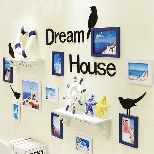 室内装饰照片墙客厅墙上挂画床头挂饰画卧室创意相框墙挂墙组合b2单幅