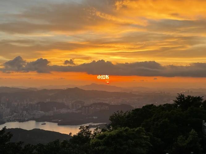 4」日落_plog_景点_夕阳_梧桐山_梧桐山风景名胜区-梧桐山电视塔自由