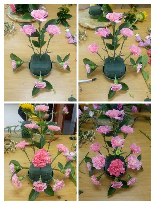 西方式三角形插花