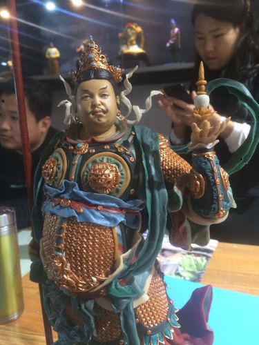 面塑作品 多闻天 | 石雀故事