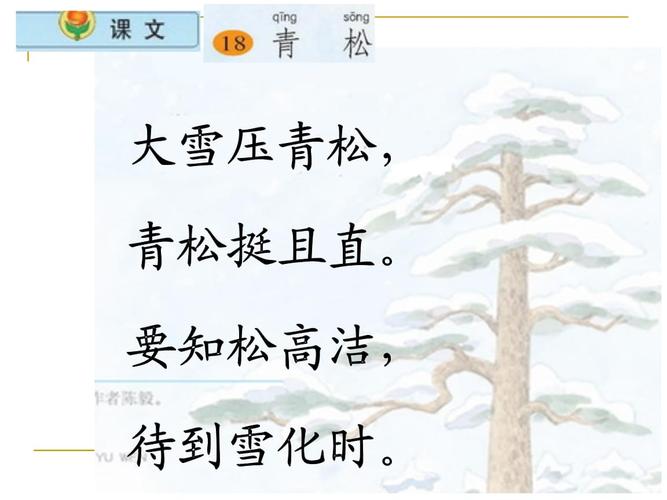 大雪压青松青松挺且直要知松高洁待到雪化时教学提纲.