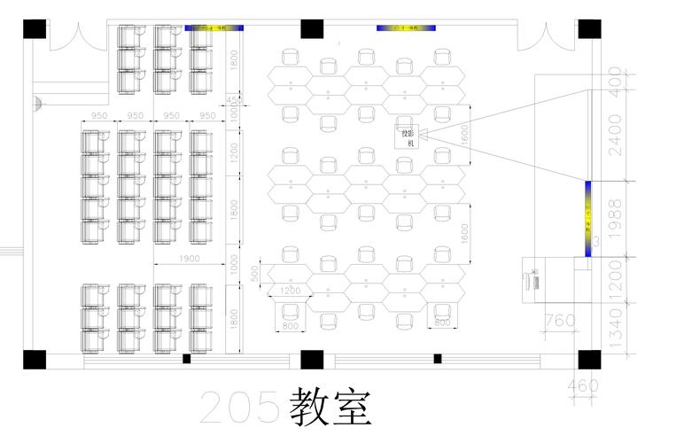 智慧教室平面图