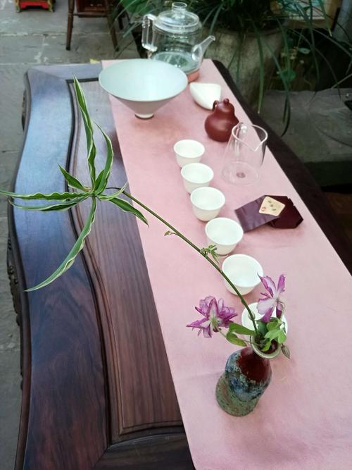 [巧雪生花].隐庐习茶堂茶道花与茶席布置(下)