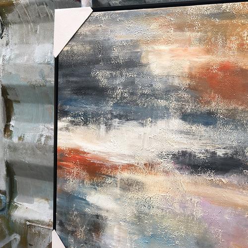 定制抽象油画手绘美院装饰画丙烯学生作品