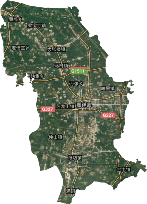 嘉祥县高清卫星地图,嘉祥县高清谷歌卫星地图