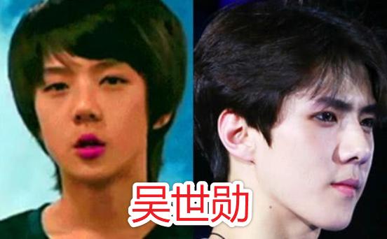 exo出道前vs后,吴世勋留长发,朴灿烈是校草,看到边伯贤我笑了!