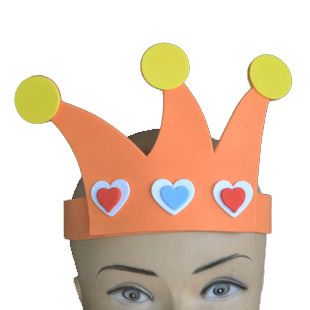 eva儿童生日帽派对帽 镶钻生日皇冠头饰 生日派对用品批发