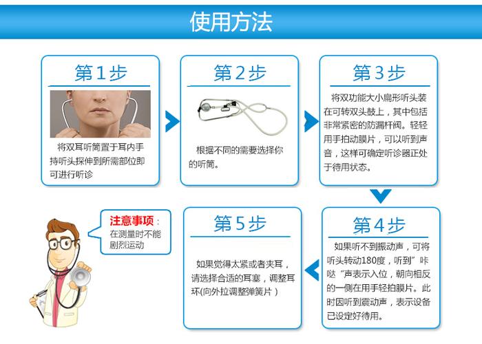 医疗器械 检测器材 听诊器 鱼跃二用听诊器.