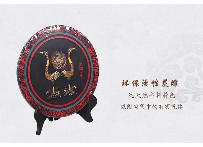 虎座凤架鼓炭雕|楚文化艺术摆件|荆楚文化特色礼品