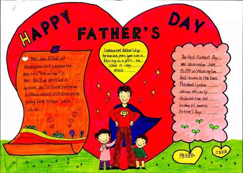 happy father"s day 英语手抄报(10)