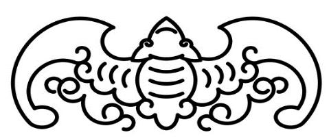 传统的蝙蝠吉祥图案