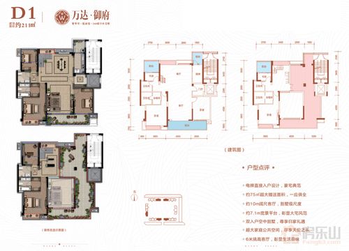 万达·御府c户型图-乐山房地产信息网