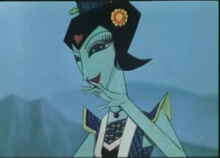 天真,善妒等各种极端性格于一身 青蛇精是《葫芦小金刚》中的女妖精