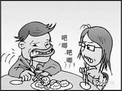 文明用餐一简笔画