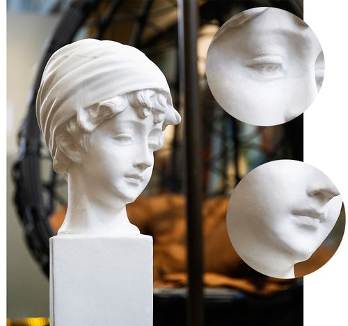 包邮英国少女石膏像人物头像素描教具装饰雕塑摆件欧式模型雕像人