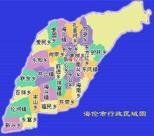 黑龙省江海伦市长发乡政区图