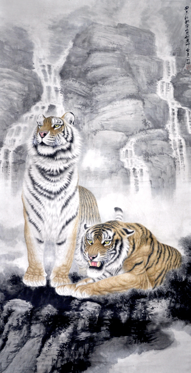 "鉴真画"系列开讲 | 说画-冯大中《伏虎图》