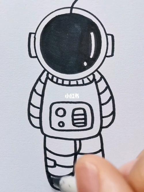 李点点简笔画_简笔画_航天员_文化_绘画