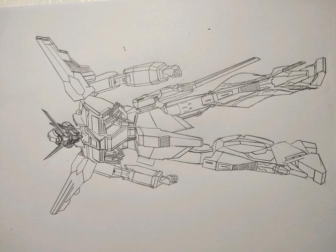 新手高达绘画教程,90%的人可以坚持到倒数第二步!