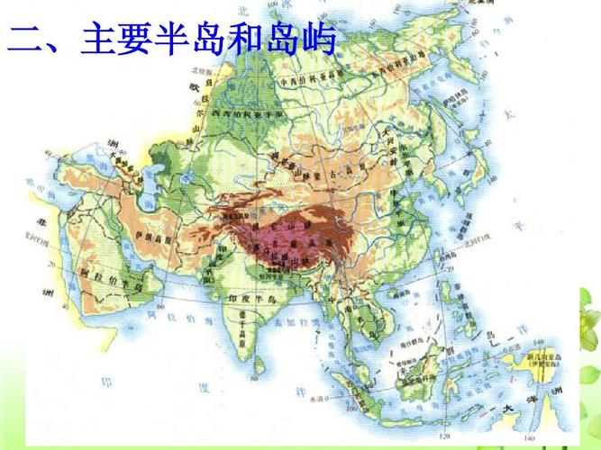 二,主要半岛和岛屿