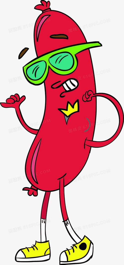 图精灵 免抠元素 卡通手绘 > 火腿肠