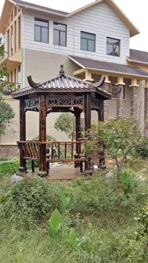 六角凉亭定制 六角木亭子 六角凉亭厂家 木制庭院凉亭