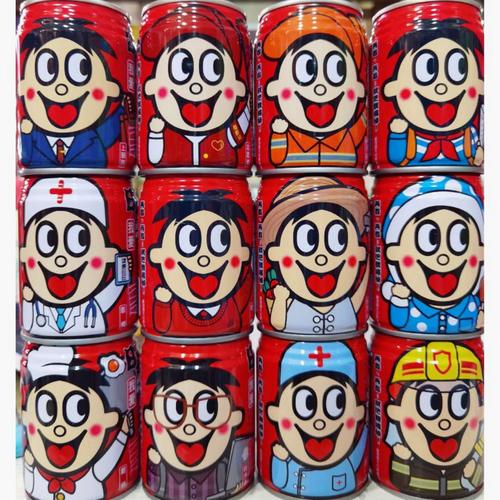 旺仔牛奶加油职业罐装消防员警察医护245ml6罐含乳饮料