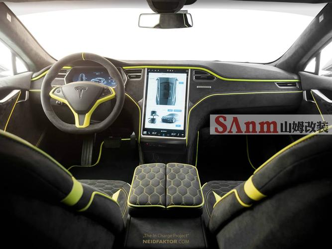 特斯拉汽车改装内饰翻新真皮皮软座椅门板包翻毛皮