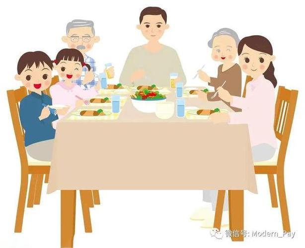 碗里面,大家只是围坐在桌子上一起吃饭