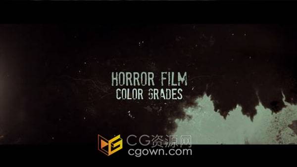 适用于悬疑惊悚恐怖电影预告片纪录片luts调色ae预设