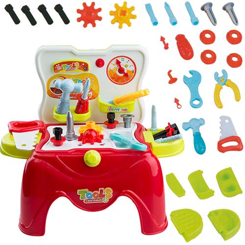 儿童益智过家家工具箱玩具套装螺丝刀维修理工具台3-5岁6男孩宝宝