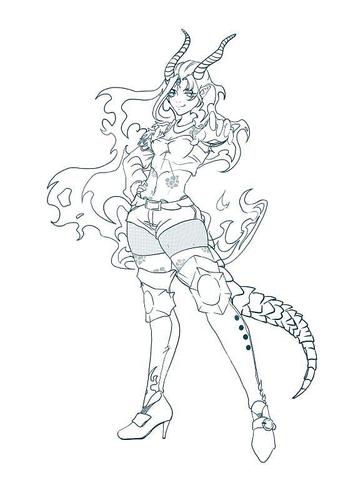 龙女 动式 约稿 非商用