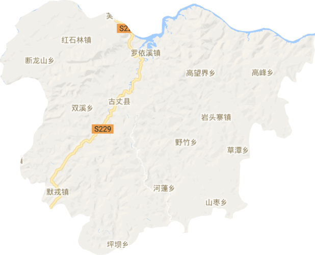 古丈县电子地图高清版大图