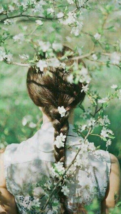 女头 背影 小清新