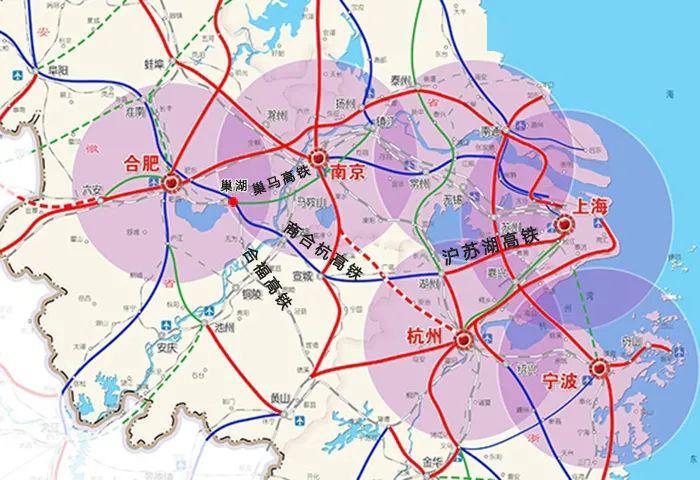振奋人心!巢湖到上海高铁线路图被曝光,预计通车时间为.