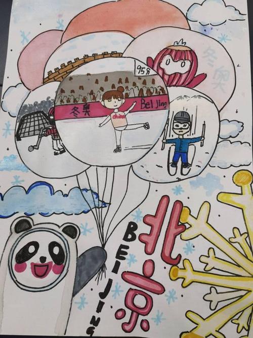 征稿▏冰墩墩太萌了你眼里的冬奥会什么样用画笔为运动员加油吧