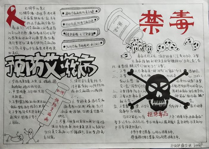 [护理系]禁毒防艾手抄报竞赛