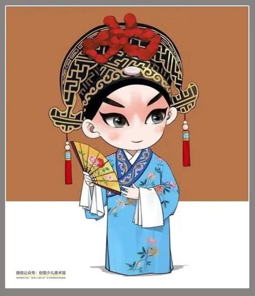 将京剧人物画成q版动漫,每一张都是学习的好素材!