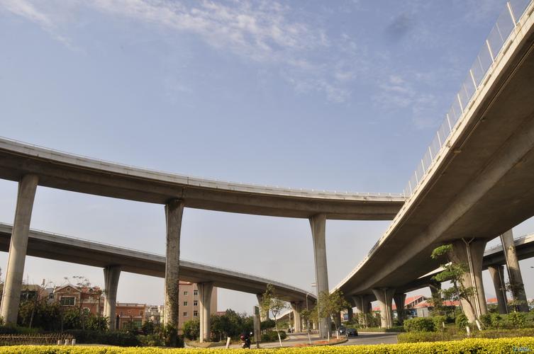 厦门园博园的立交桥摄影