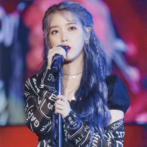 李知恩头像iu的蓝色系列可以封神