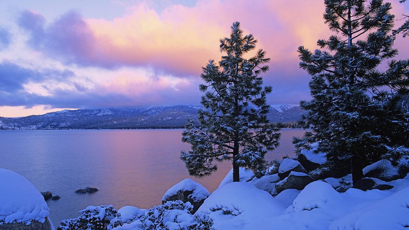冬天唯美雪景高清风景壁纸下载