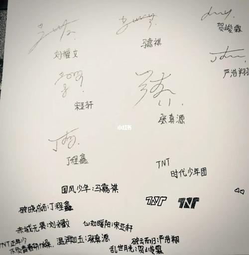 tnt全员签名_时代少年团_贺峻霖_娱乐_明星娱乐资讯