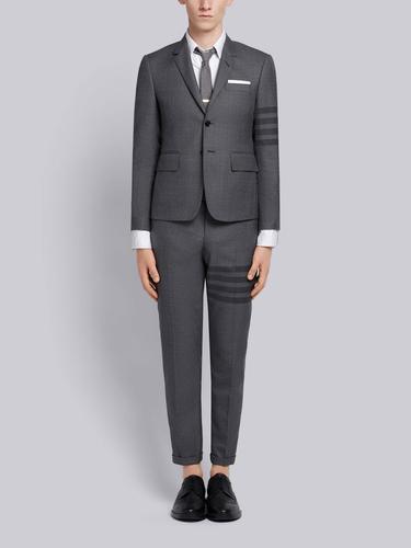 汤姆布朗尼thombrowne4条纹饰高袖笼西服外套