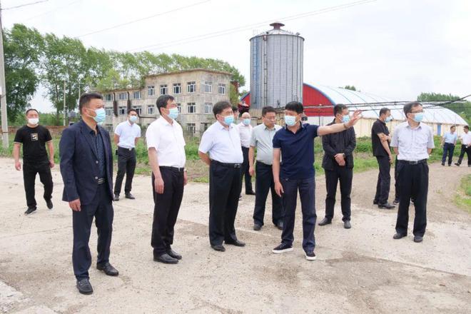 绥滨县县委书记何佳带山东齐鲁财金集团到绥滨农场有限公司考察调研