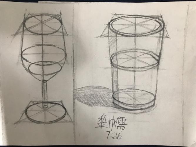 杯子结构画的不错